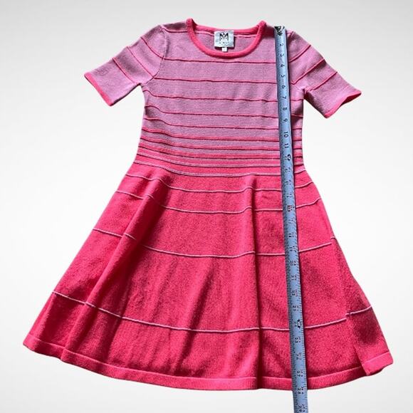 Milly Minis Striped Knit A-Line Sweater Dress Kids Sz 12 - Picture 6 of 10